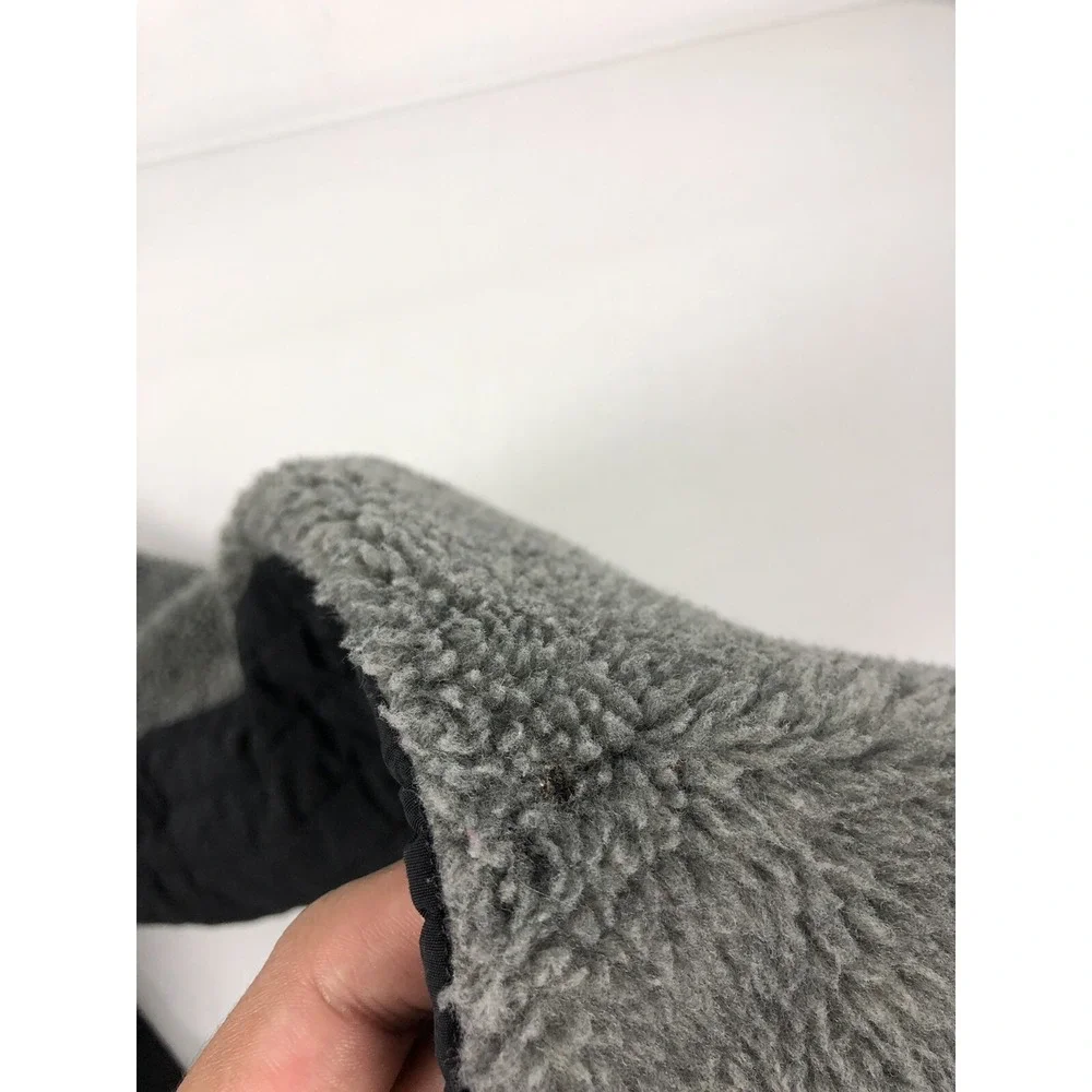 Patagonia Synchilla Womens Medium Fleece Jacket Retro Gray Black Full Zip 23070